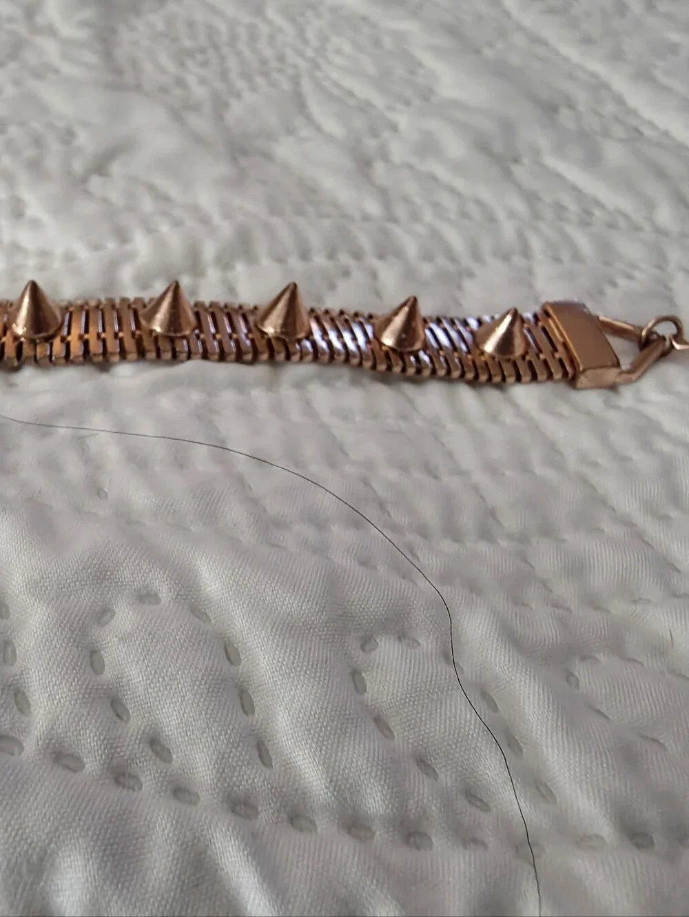 Claire's Copper Color Punk Spike Bracelet